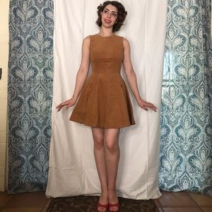 Brown Corduroy Modcloth Dress
